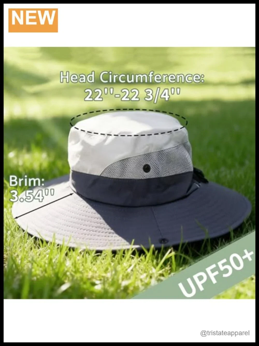 UPF 50+ Ponytail Sun Hat with Wide Visor - Lightweight Packable Outdoor Hat